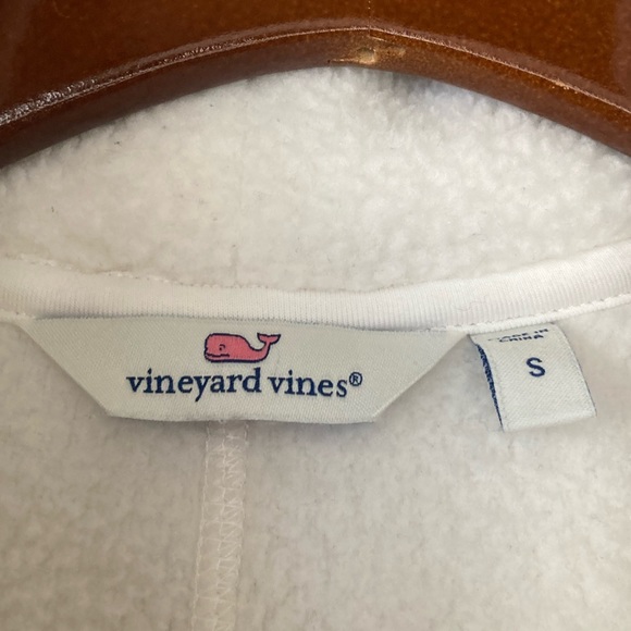 Vineyard Vines Sherpa Marshmallow Open Front Cardigan S - Picture 7 of 12